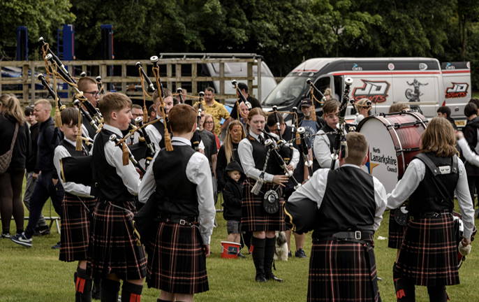 Pipe band Scottish Festival of Motoring